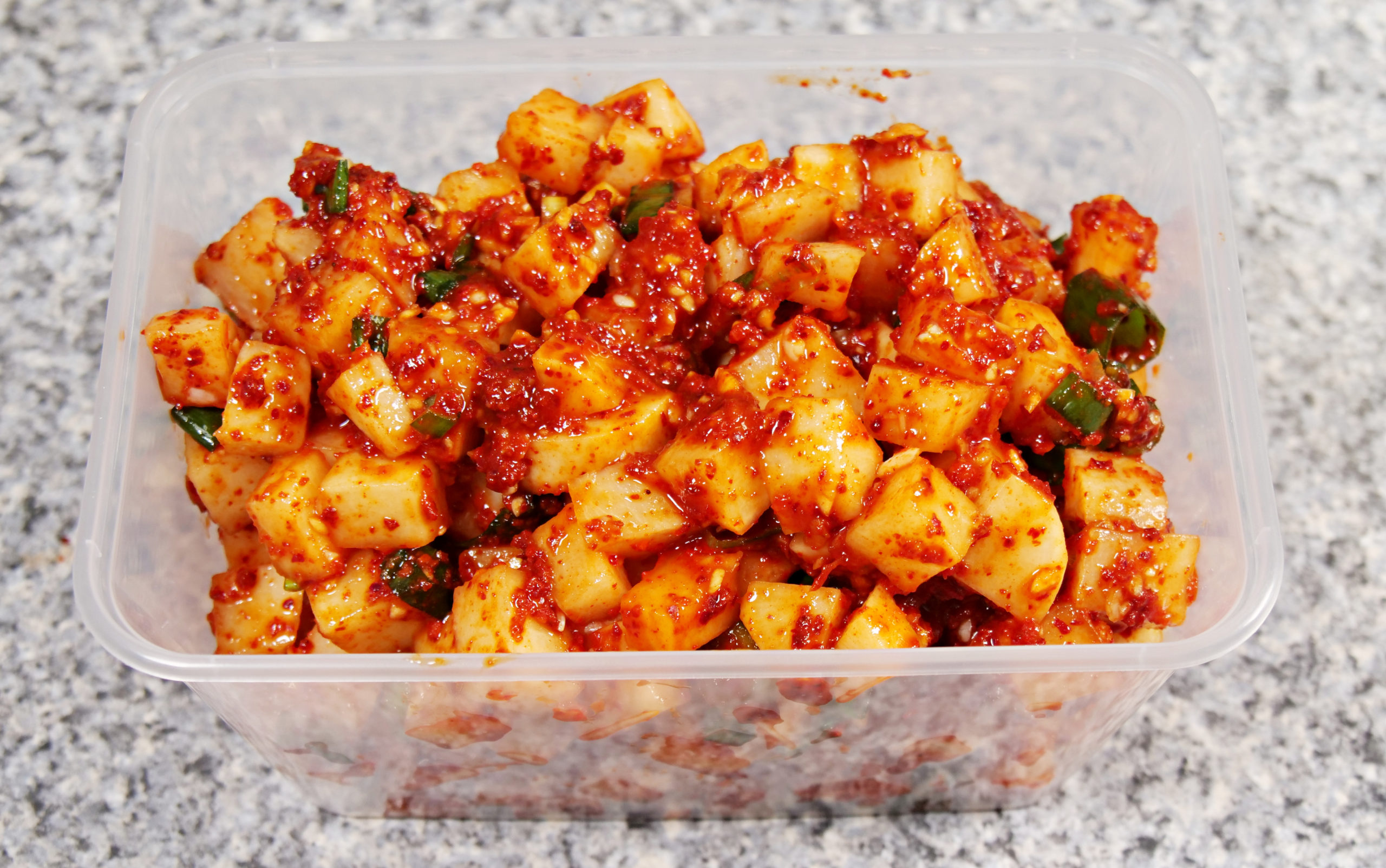 Cucumber Kimchi and Cube Radish Kimchi